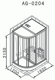 Appollo Финская сауна AG-0204 – фотография-2
